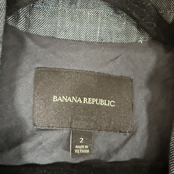 Banana Republic 100% Linen Blazer Women's 2 Blue Single Button Lightweight - Picture 2 of 9